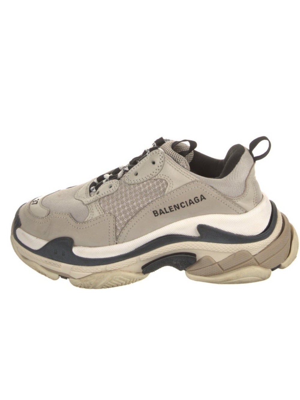 Balenciaga Women’s Triple S Chunky Sneakers - Beige/Black/White